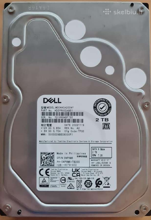 2.5" 3.5" Sata HDD 1tb 2tb 3tb 4tb 6tb 8tb 10-32tb - nuotraukos Nr. 14