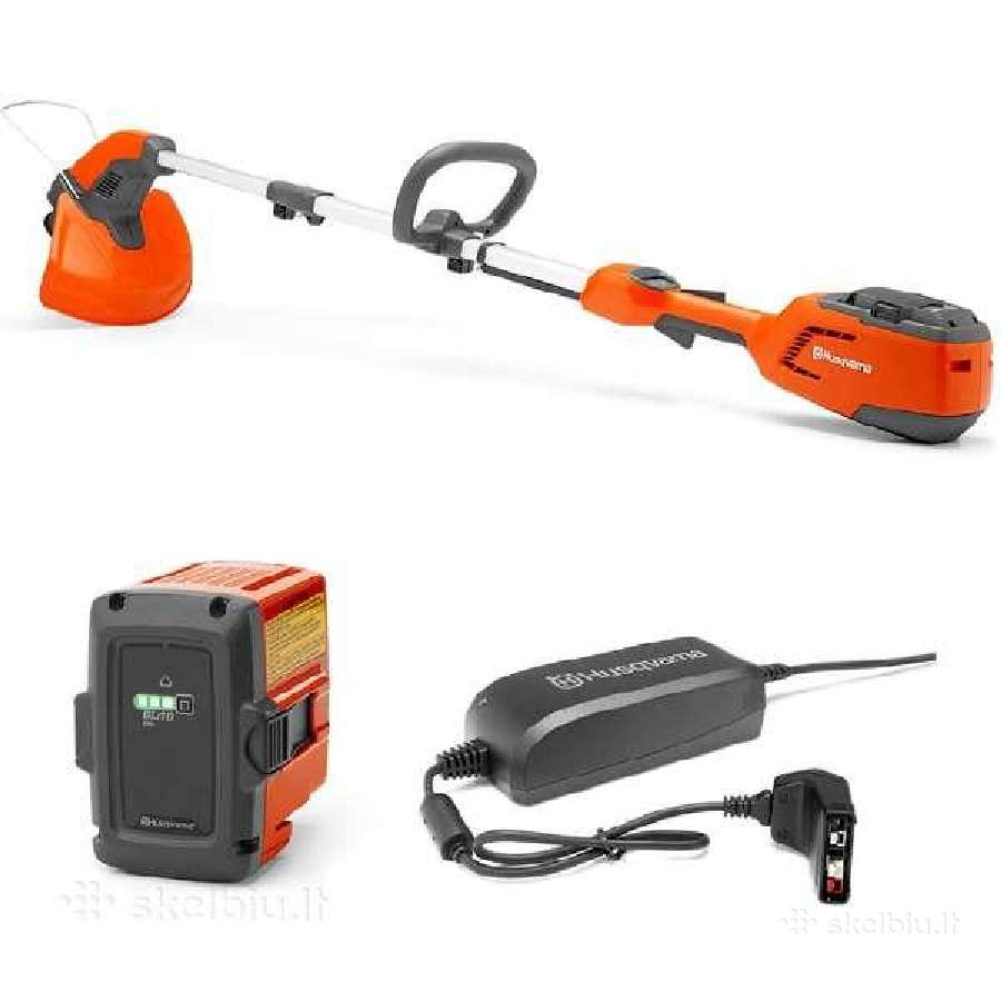 Husqvarna 215il trimeris įkrovikliu ir baterija