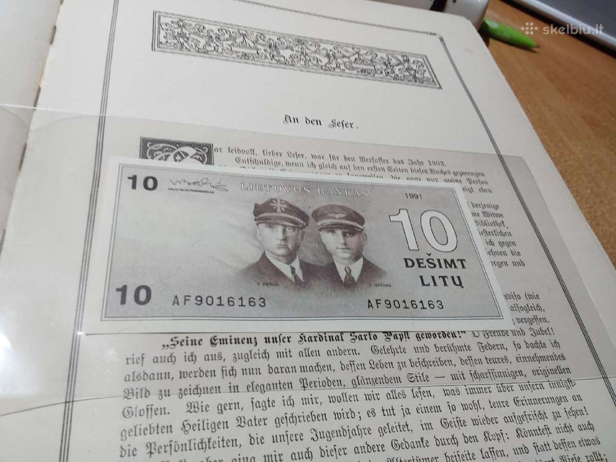 Litai 1991metai- pardavimas ieskau 10* litu 1991 - nuotraukos Nr. 6