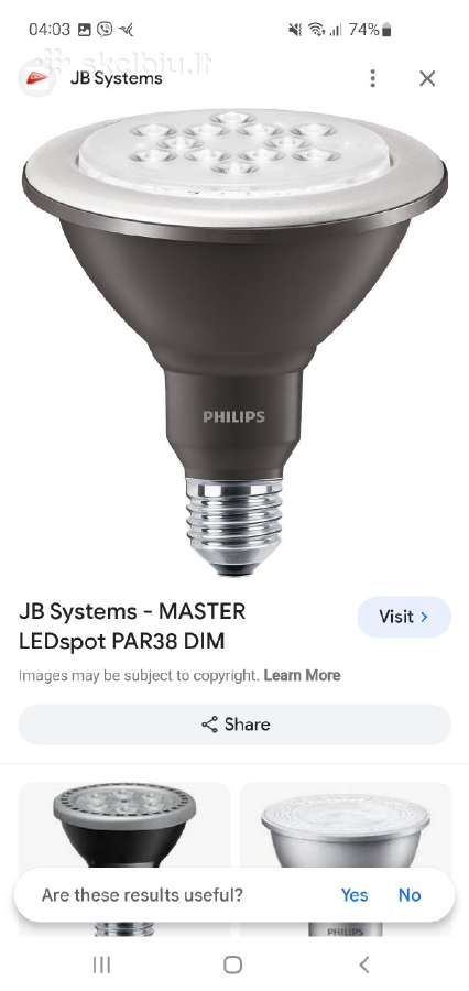 Philips lemputesmaster Ledspot D 5,5-60w 827 Par38