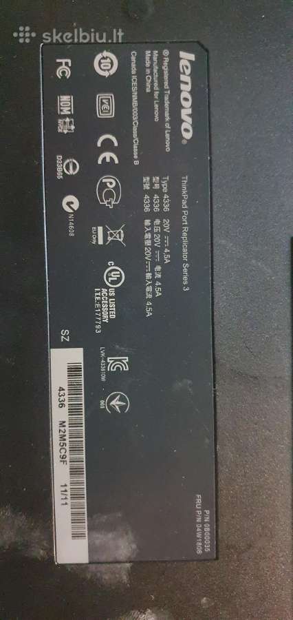 Lenovo Thingpad port Replicator Series 3