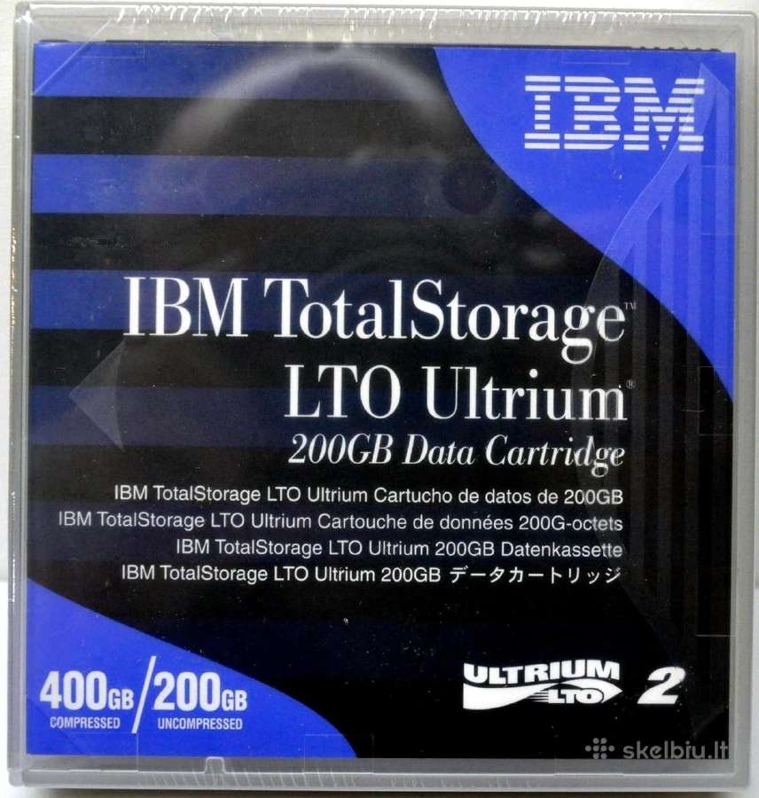 Ibm 08l9870 200gb + 35l2086 (valymo/cleaning Tape)