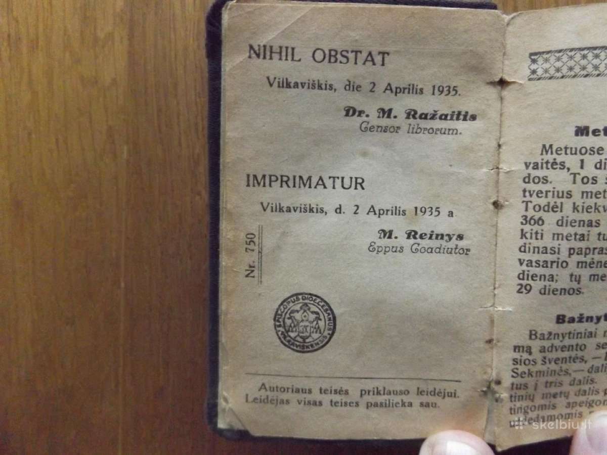 Maldaknygė "Garbė dievui" 1935 - nuotraukos Nr. 3
