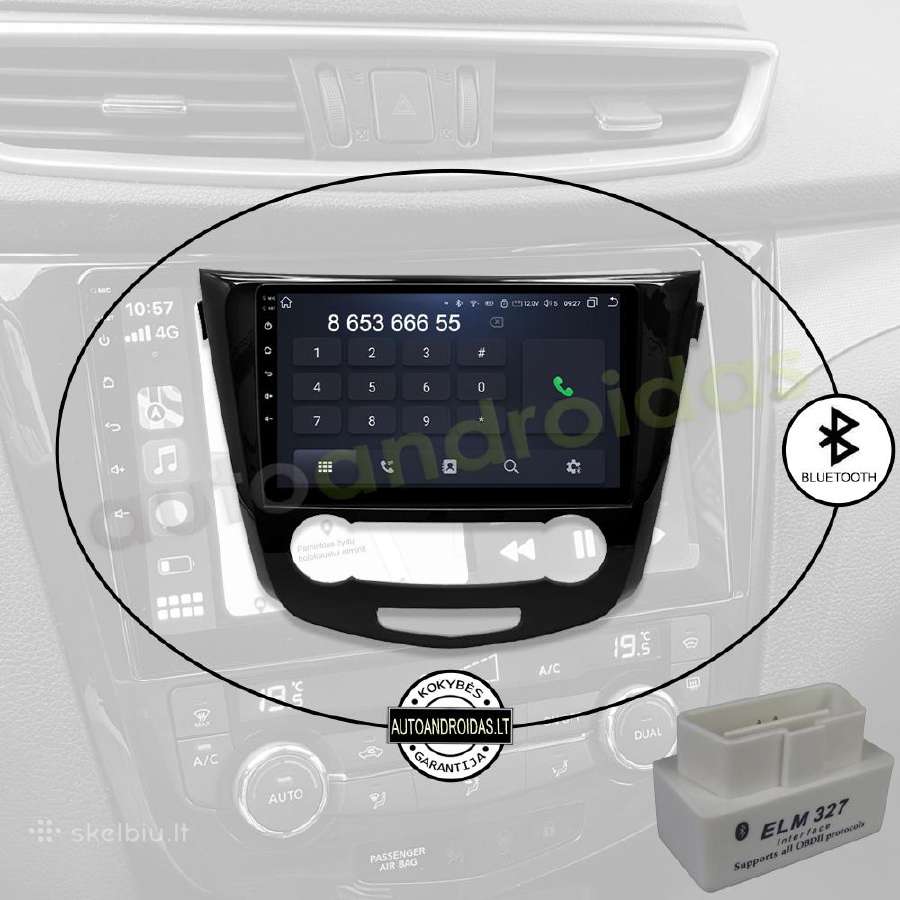 Nissan Qashqai 2 J11 2013-21 Android multimedia - nuotraukos Nr. 5