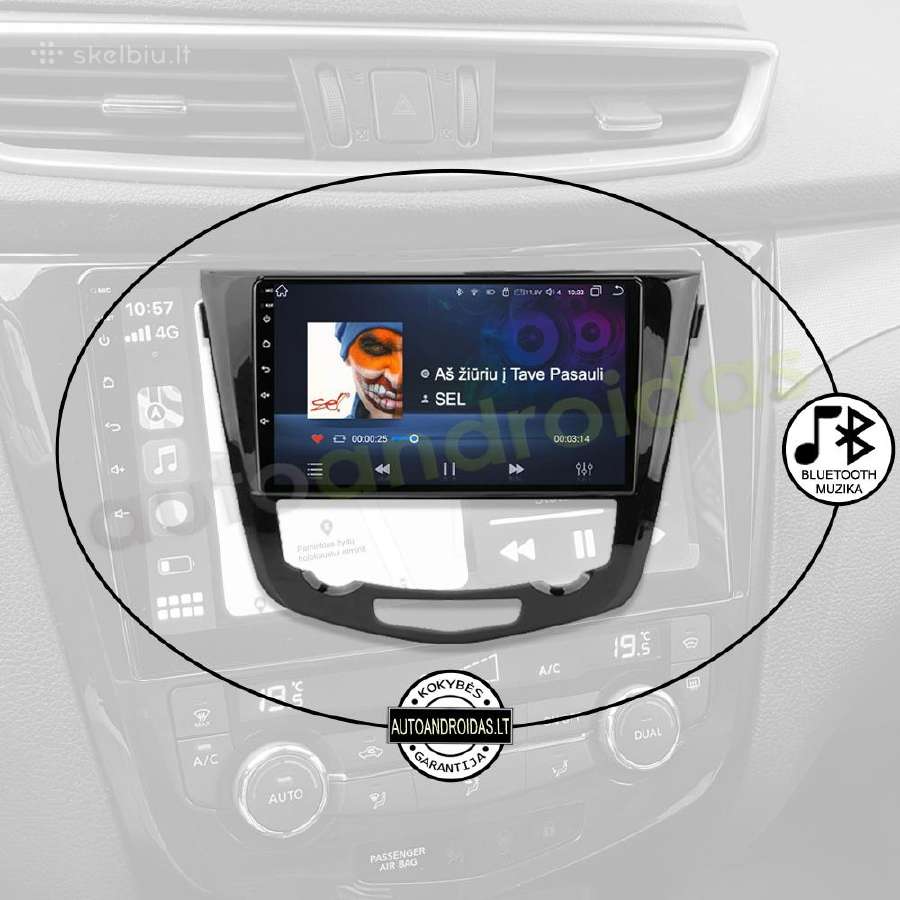 Nissan Qashqai 2 J11 2013-21 Android multimedia - nuotraukos Nr. 6