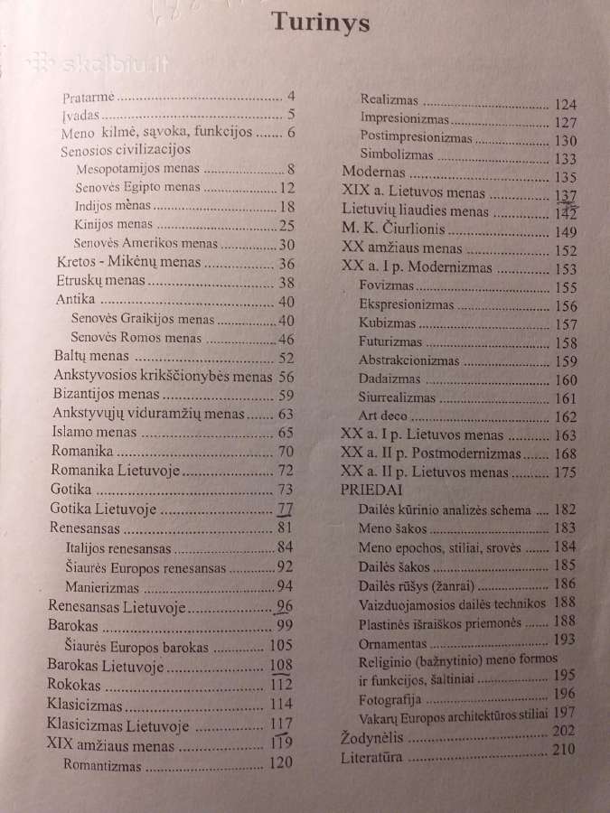 Meno istorijos ir dailės pažinimo pagrindai - nuotraukos Nr. 3
