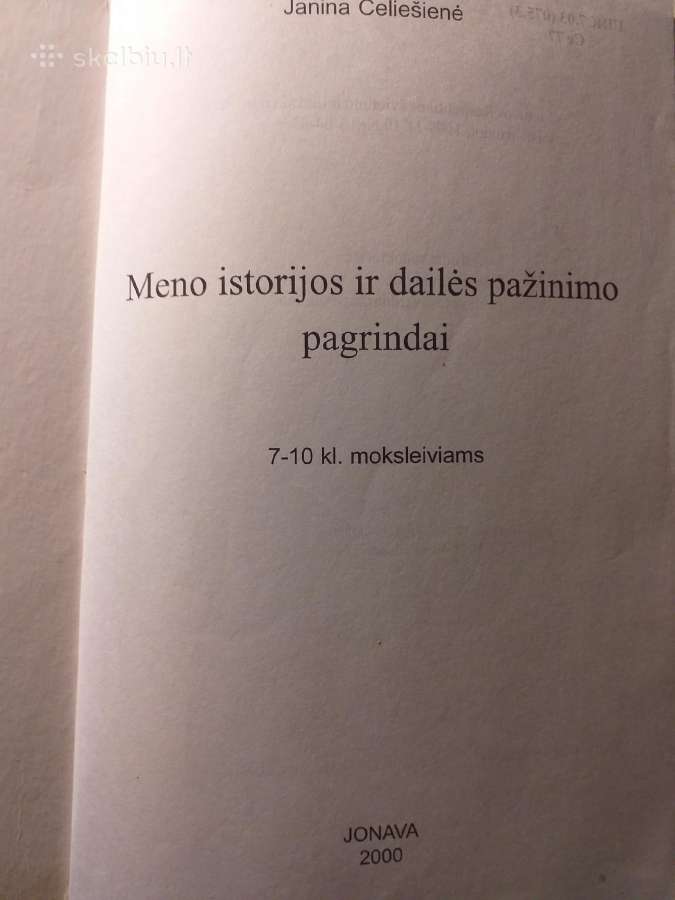 Meno istorijos ir dailės pažinimo pagrindai - nuotraukos Nr. 2