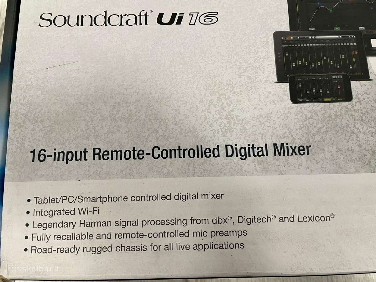 Skaitmeninis mikšerinis pultas Soundcraft Ui16 - nuotraukos Nr. 4