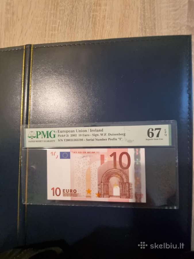2002 10 euro banknotas