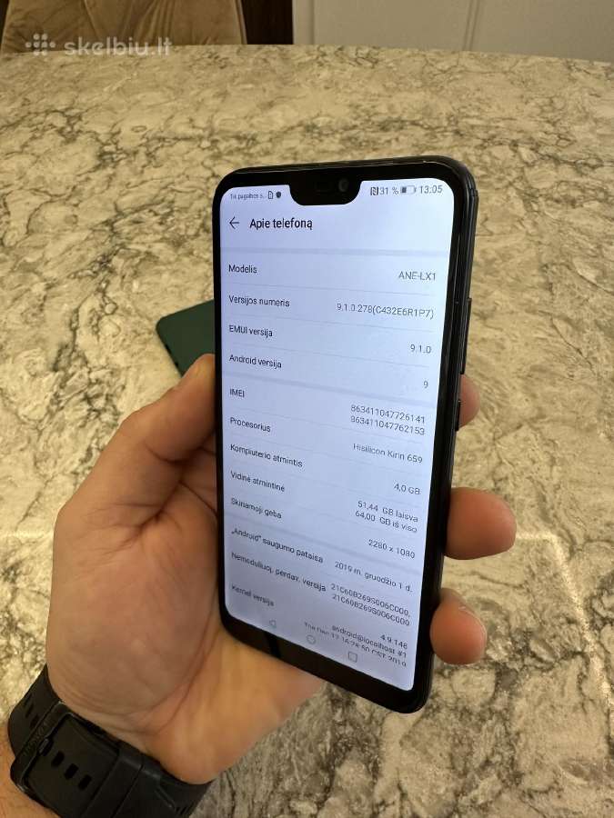 Huawei p20 lite, 4/64gb - nuotraukos Nr. 3