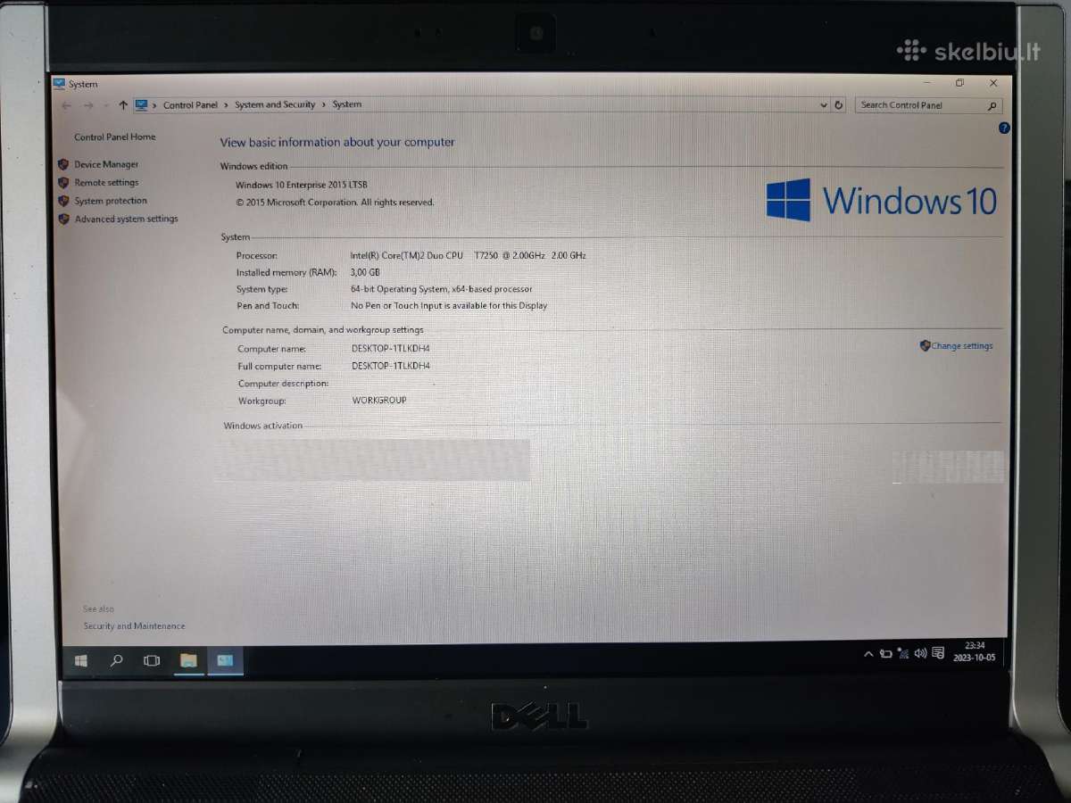 Kompaktiškas Dell Xps M1330 - nuotraukos Nr. 10