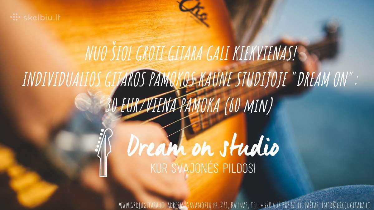 Individualios gitaros pamokos