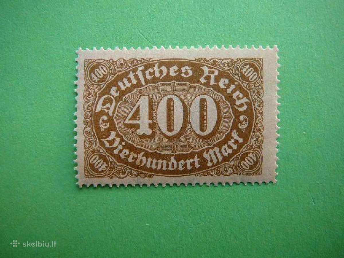Standartai Vokietija 1922 400m Mnh wz2 vkt250s