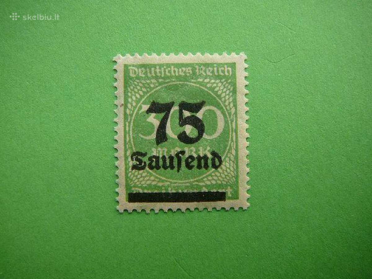Standartai Vokietija 1923 75t/300 Mnh vkt286s