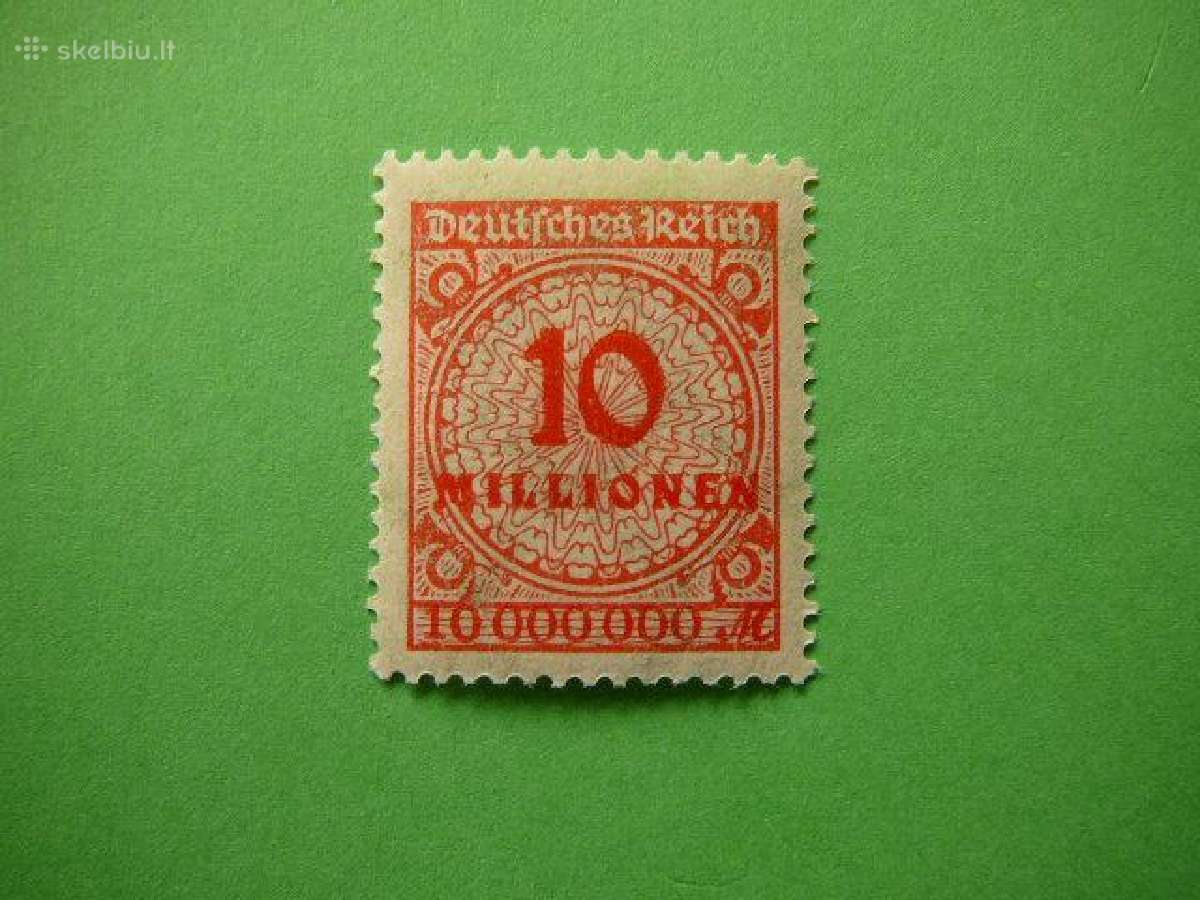 Standartai Vokietija 1923 10ml Mnh vkt318s