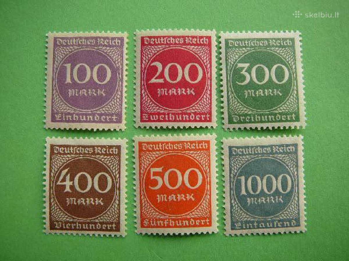 Standartai Vokietija 1923 Mnh vkt268/3s