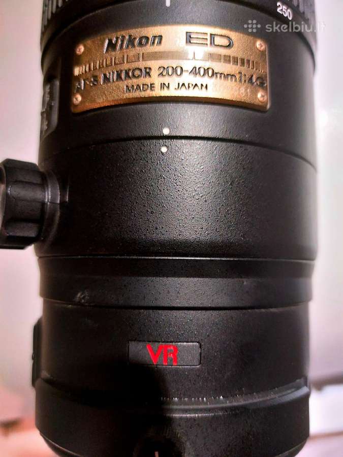 Parduodu teleobjektyvą Nikon 200-400mm, f4 G - nuotraukos Nr. 4