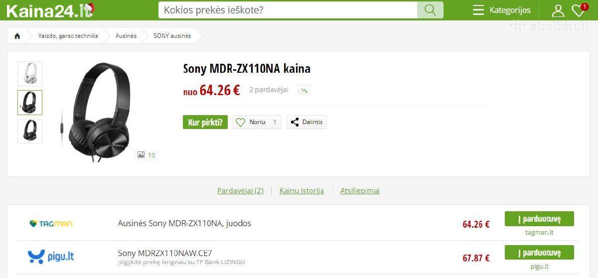 Sony ausinės su mikrofonu ir triukšmo slopinimu - nuotraukos Nr. 8