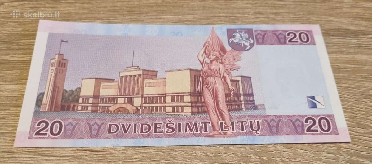 2001 20 Litu Unc - nuotraukos Nr. 2