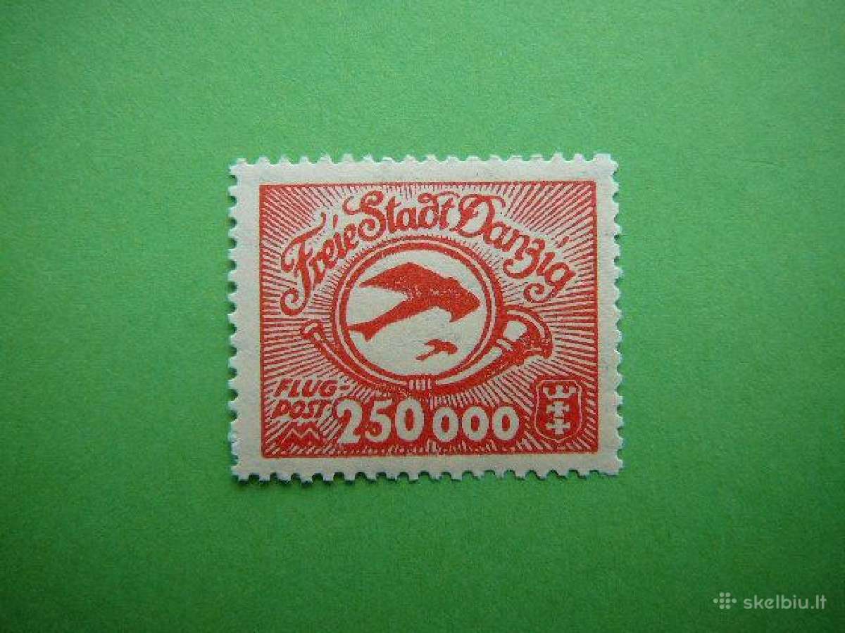 Dancigas Lektuvai Vokietija 1923 250t Mnh dng177s