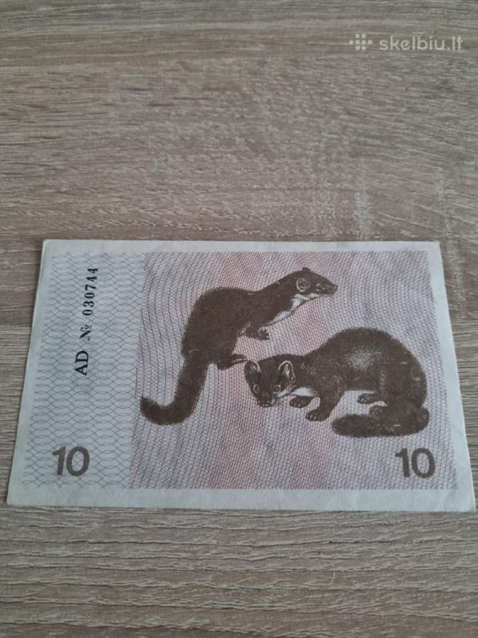 1991 10 talonu be užrašo