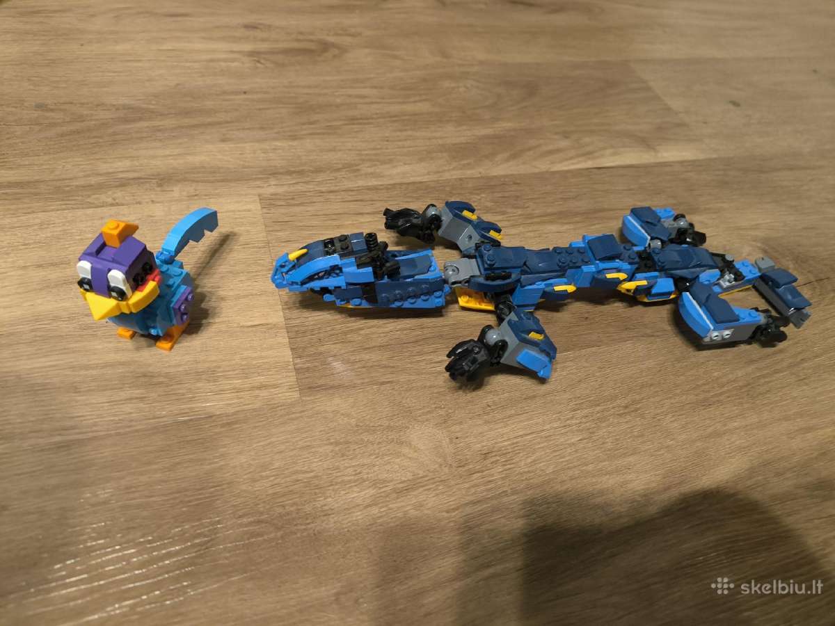 Lego Mėlynasis Drakonas +paukstis+lektuvas - nuotraukos Nr. 2