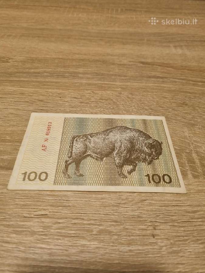 1991 100 talonu be užrašo