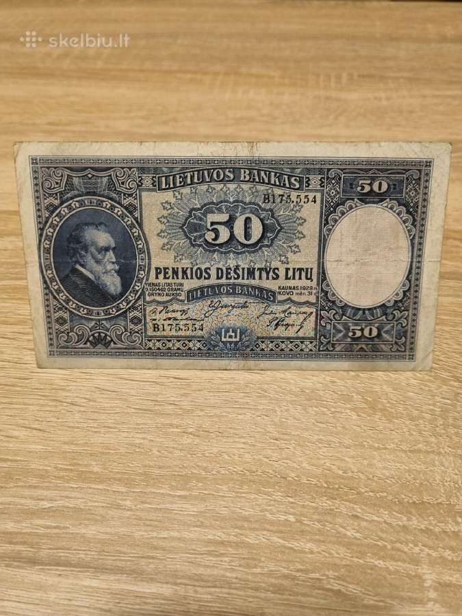 1928 50 penkiasdešimt litų