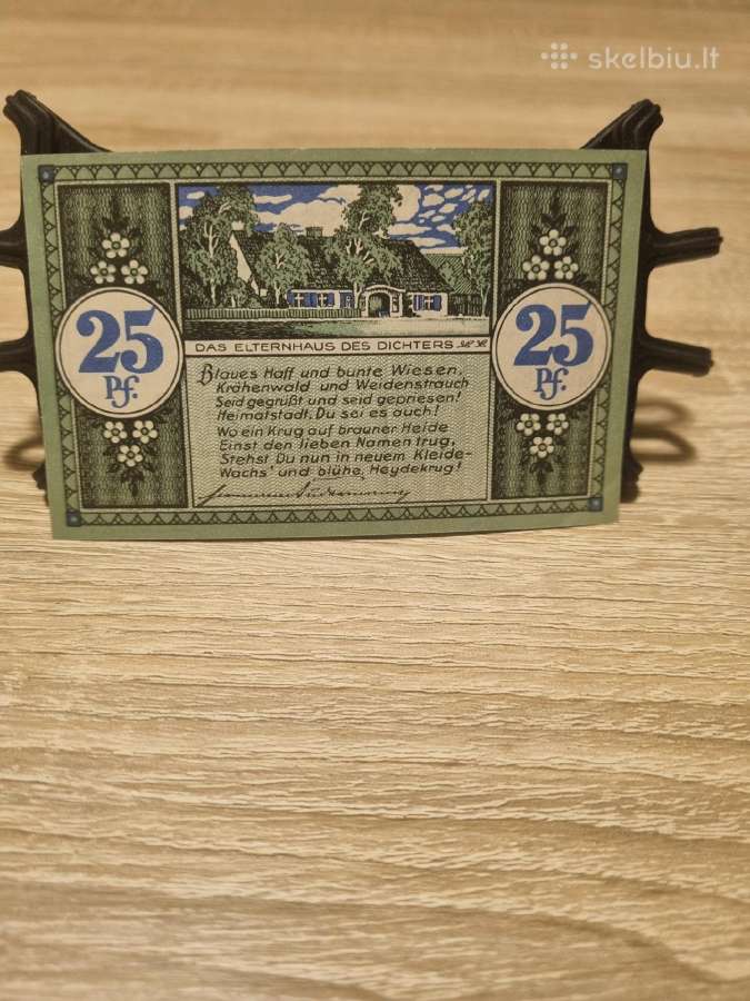 1921 Šilutės 25 pfennig - nuotraukos Nr. 2