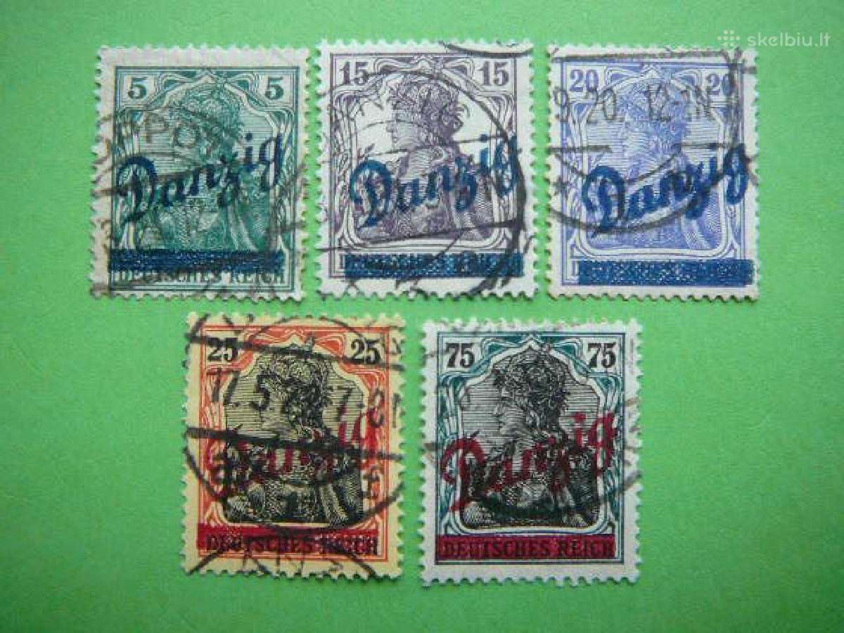Dancigas Standartai Vokietija 1920 dng21/5a