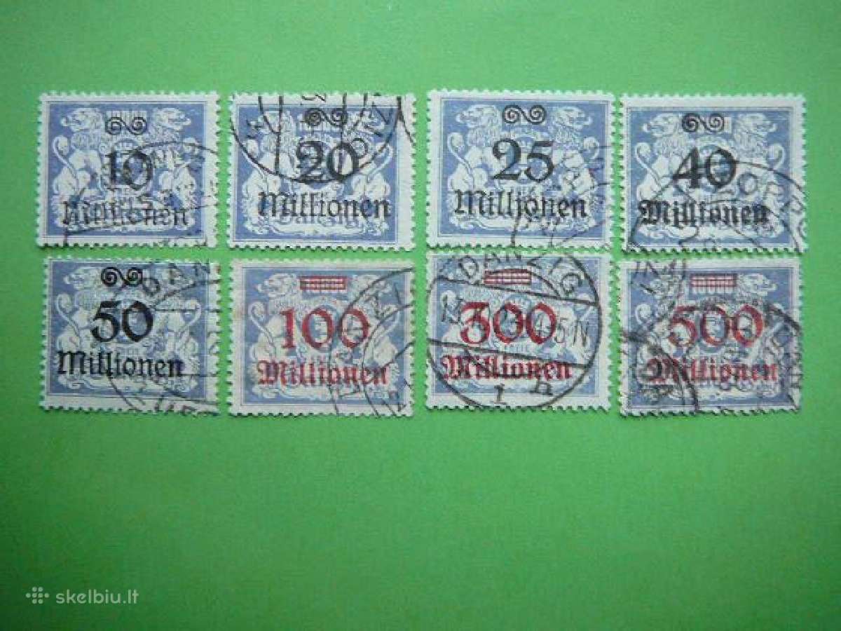 Dancigas Standartai Vokietija 1923 dng169/6a