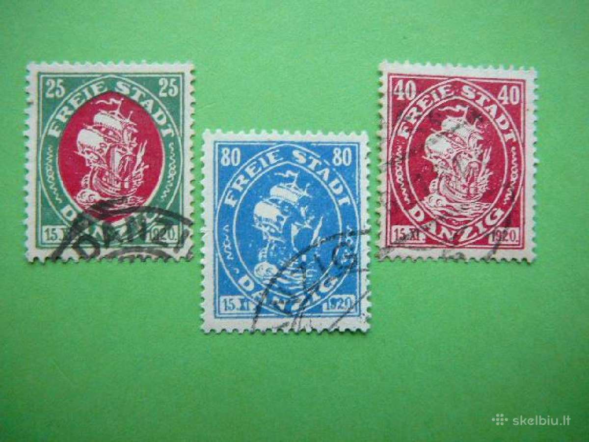 Dancigas Burlaiviai Vokietija 1921 dng63/5a