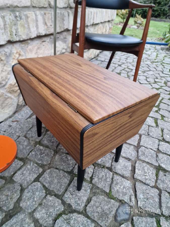 Vintažinis mid century pufas-daiktadėžė. - nuotraukos Nr. 4