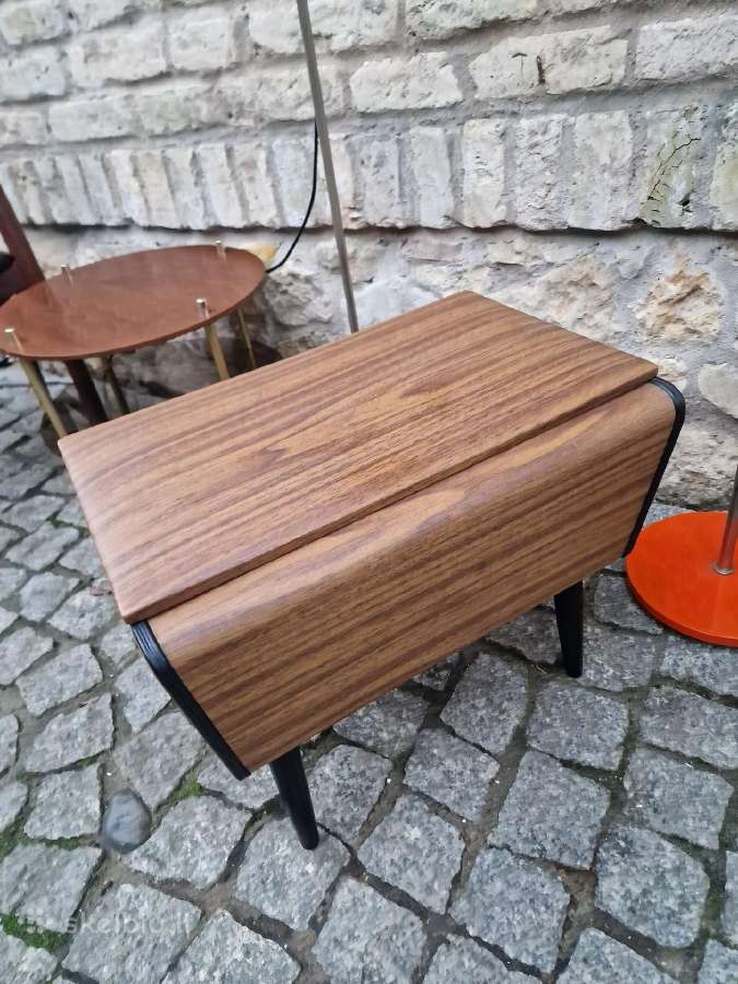 Vintažinis mid century pufas-daiktadėžė. - nuotraukos Nr. 5