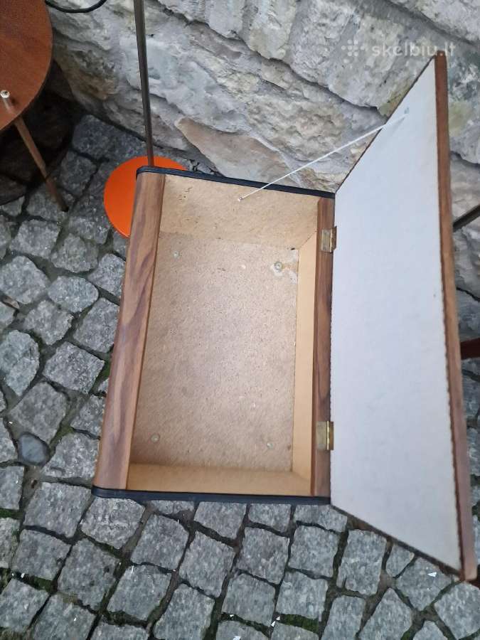 Vintažinis mid century pufas-daiktadėžė. - nuotraukos Nr. 9