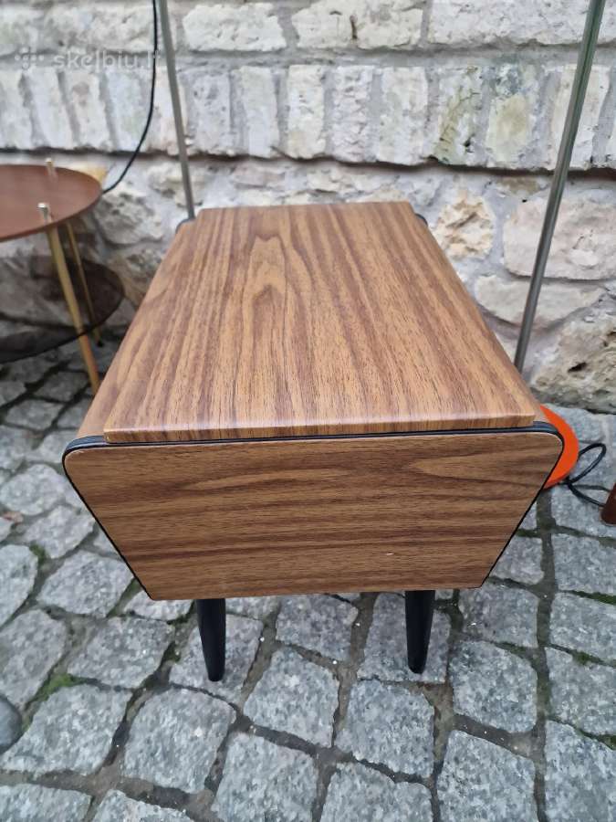 Vintažinis mid century pufas-daiktadėžė. - nuotraukos Nr. 11