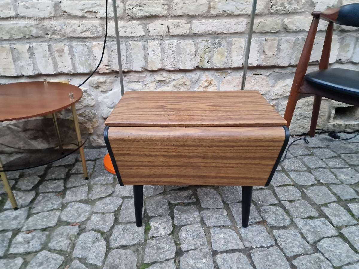 Vintažinis mid century pufas-daiktadėžė. - nuotraukos Nr. 15