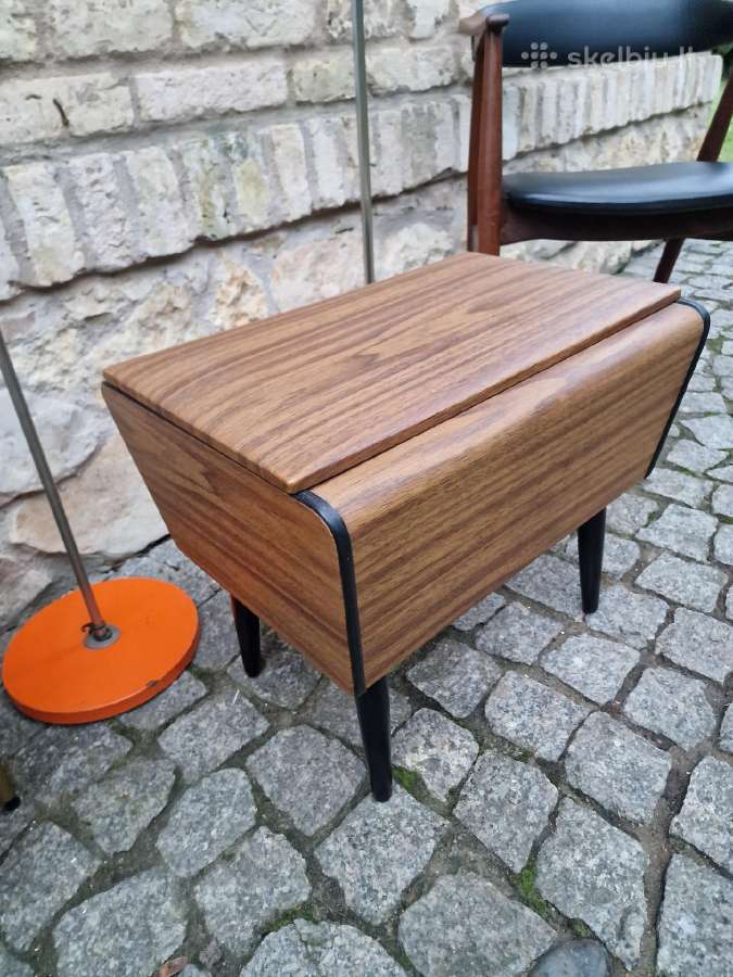 Vintažinis mid century pufas-daiktadėžė. - nuotraukos Nr. 16