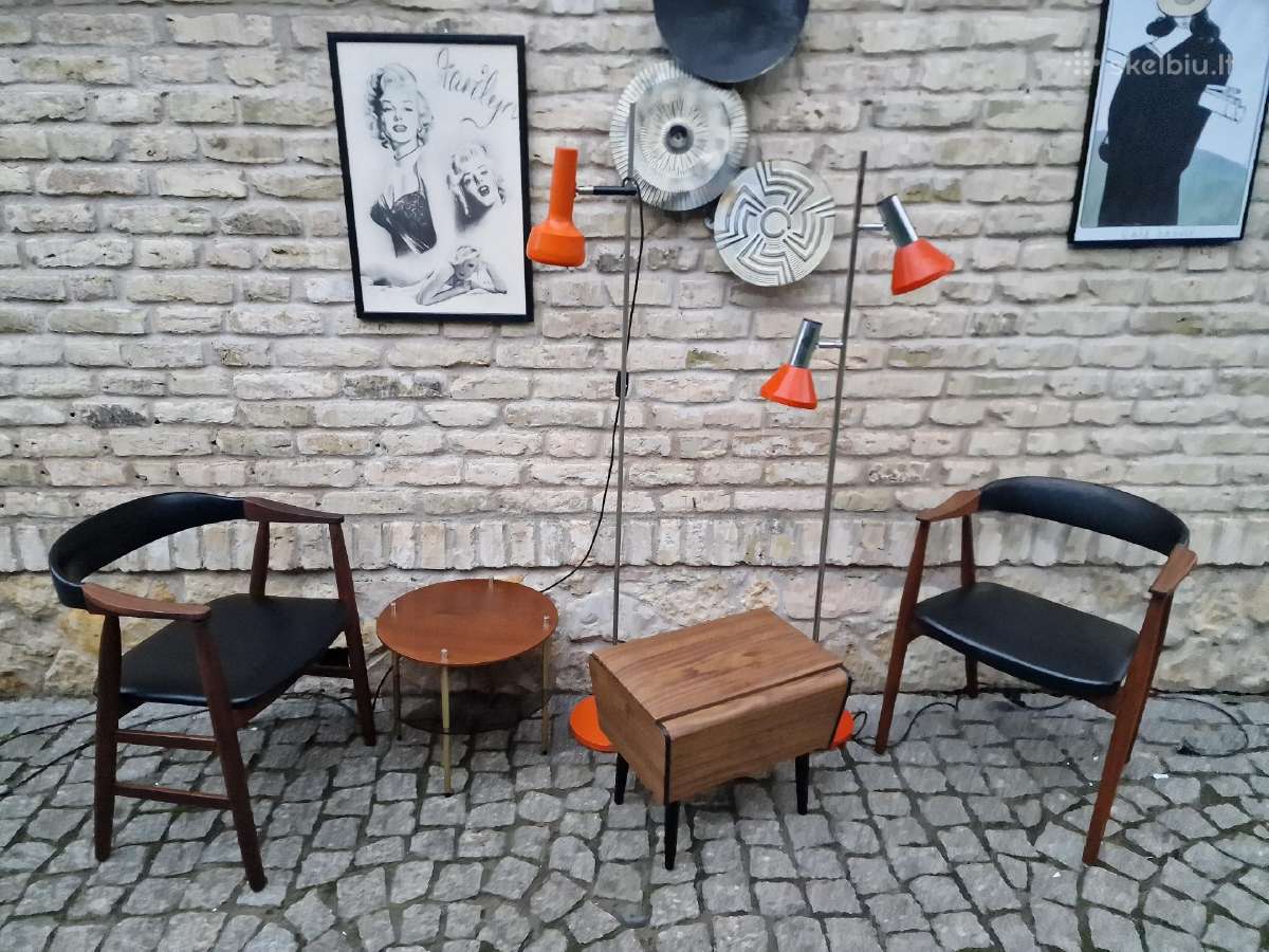 Vintažinis mid century pufas-daiktadėžė. - nuotraukos Nr. 19