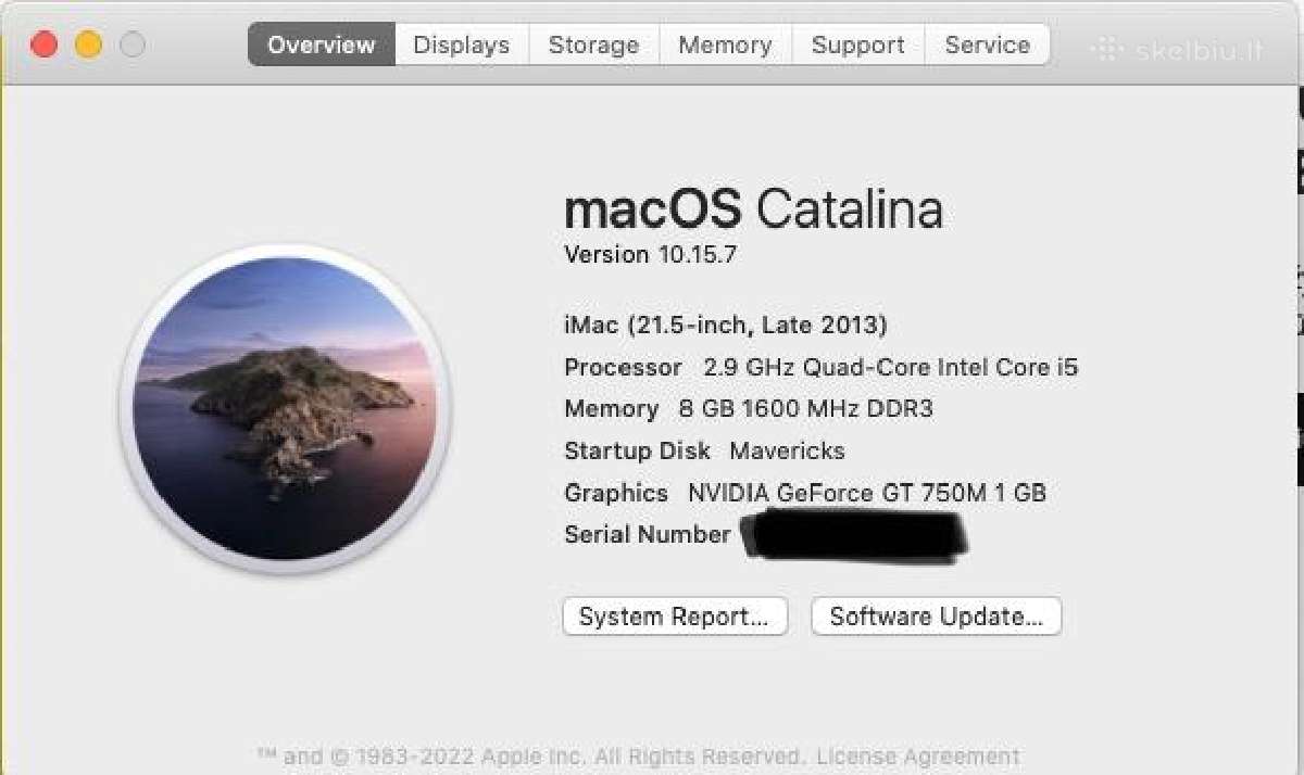 Apple iMac, 21colio, Late 2013 - nuotraukos Nr. 5