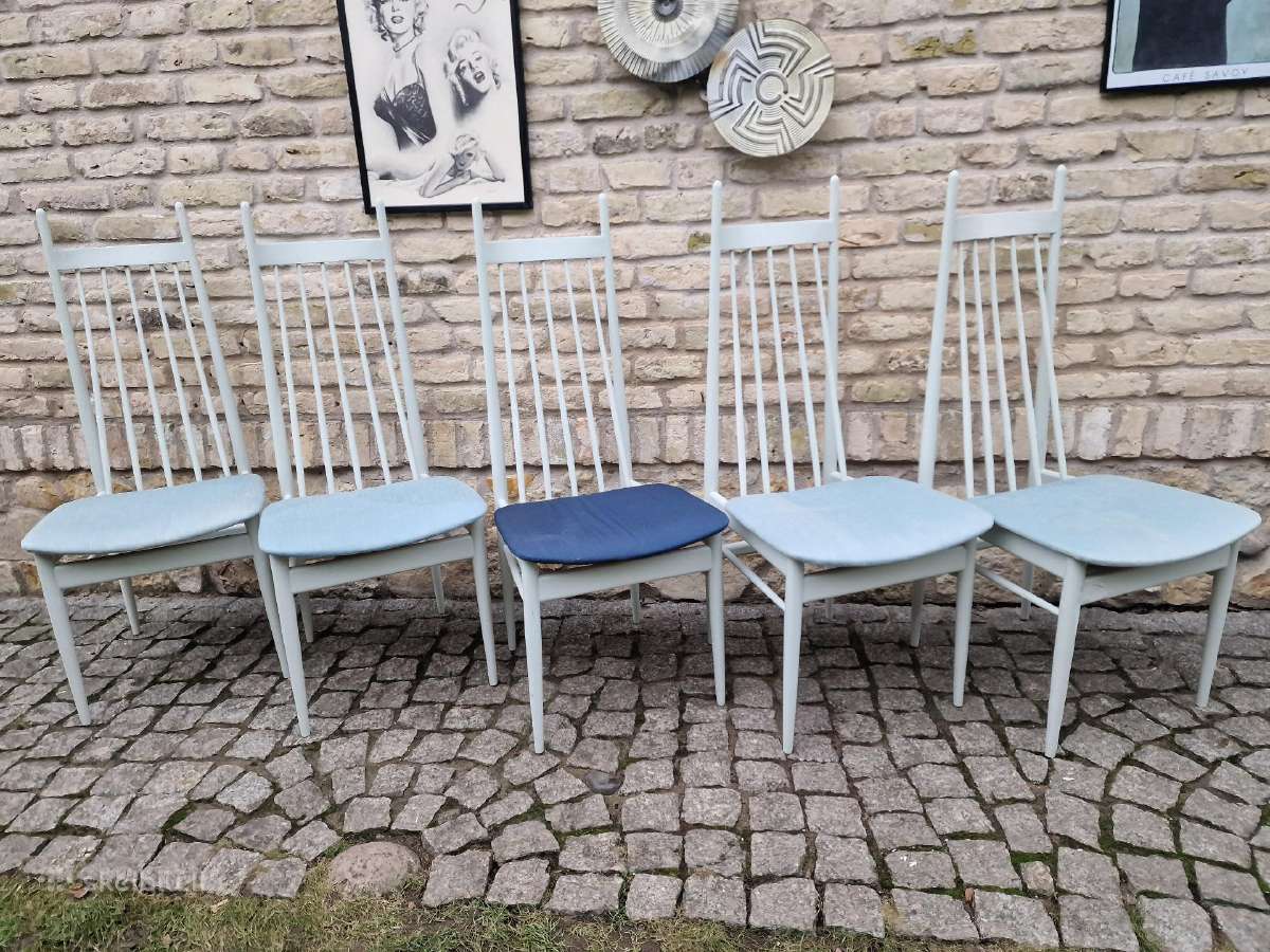 Vintažinės mid century autorinės kėdės