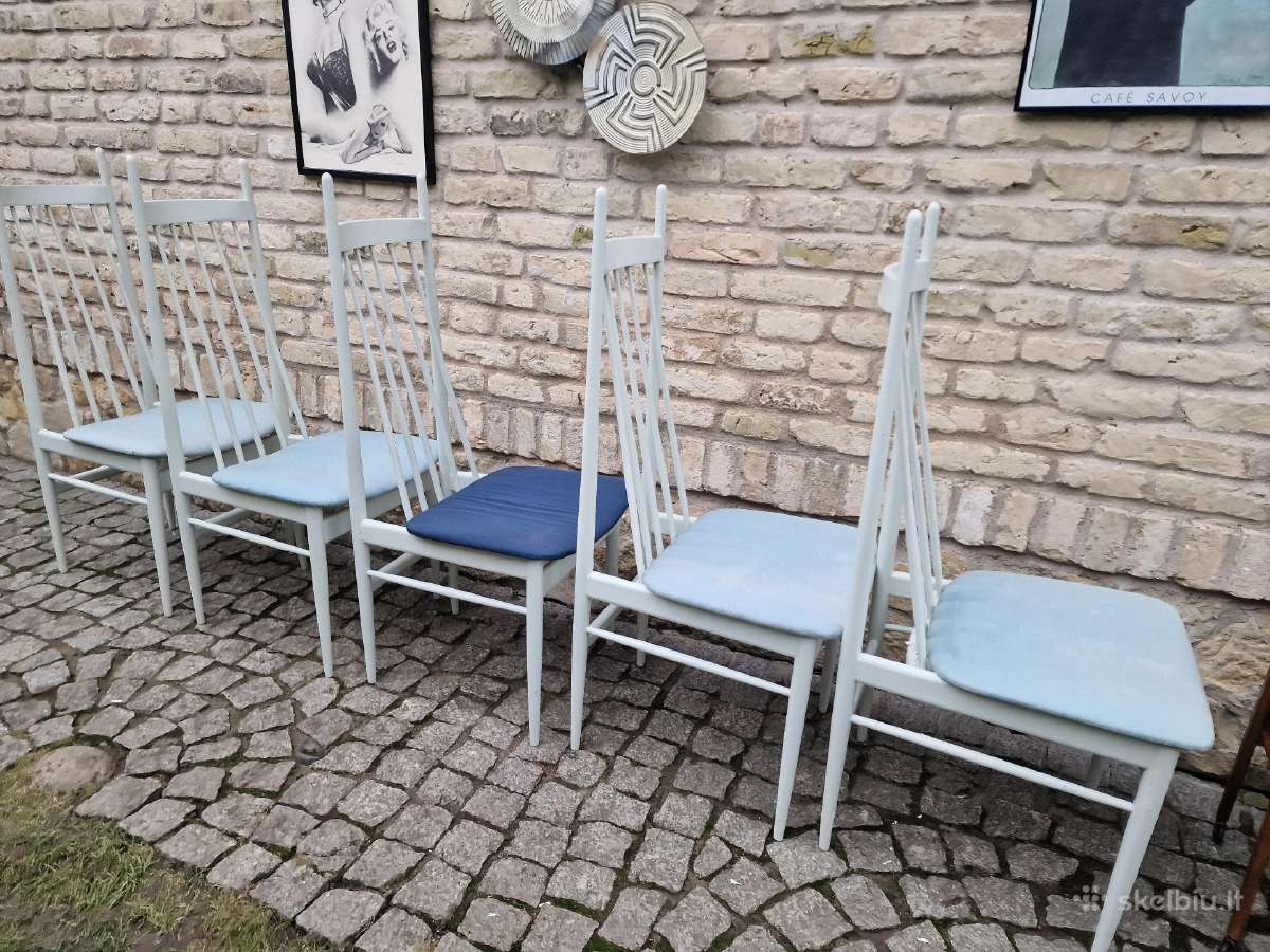Vintažinės mid century autorinės kėdės - nuotraukos Nr. 10