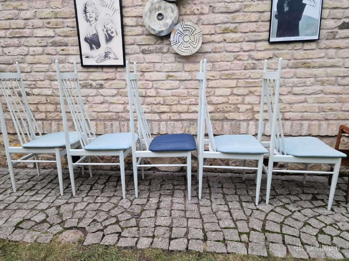 Vintažinės mid century autorinės kėdės - nuotraukos Nr. 11