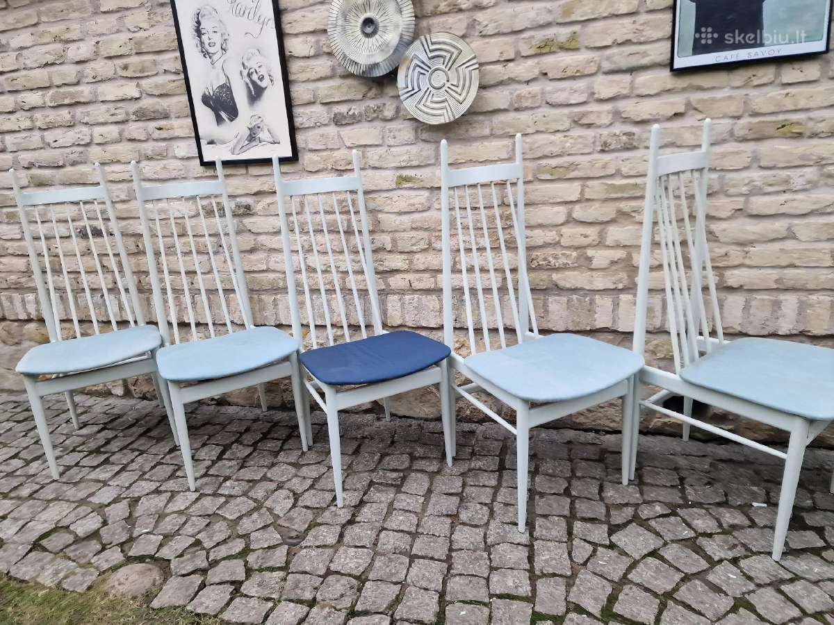 Vintažinės mid century autorinės kėdės - nuotraukos Nr. 12