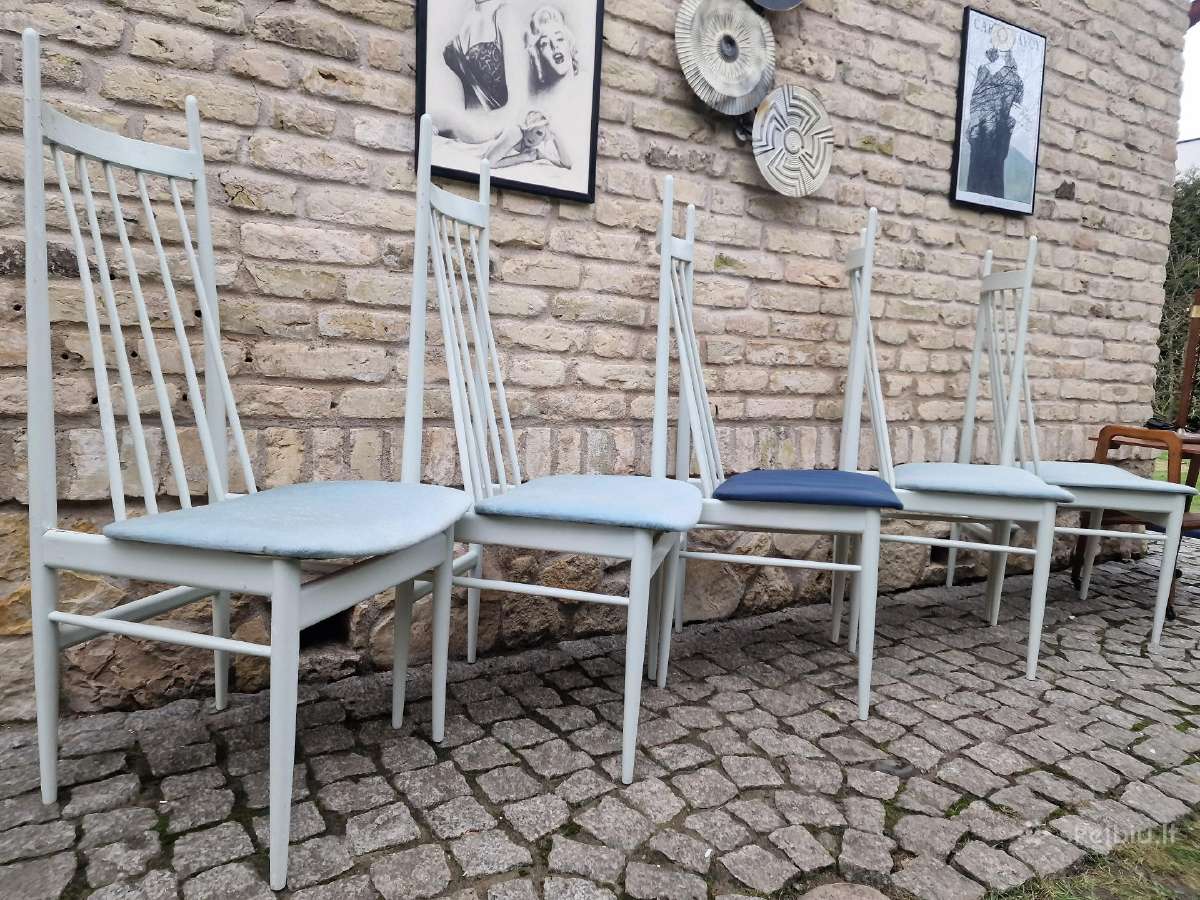 Vintažinės mid century autorinės kėdės - nuotraukos Nr. 15