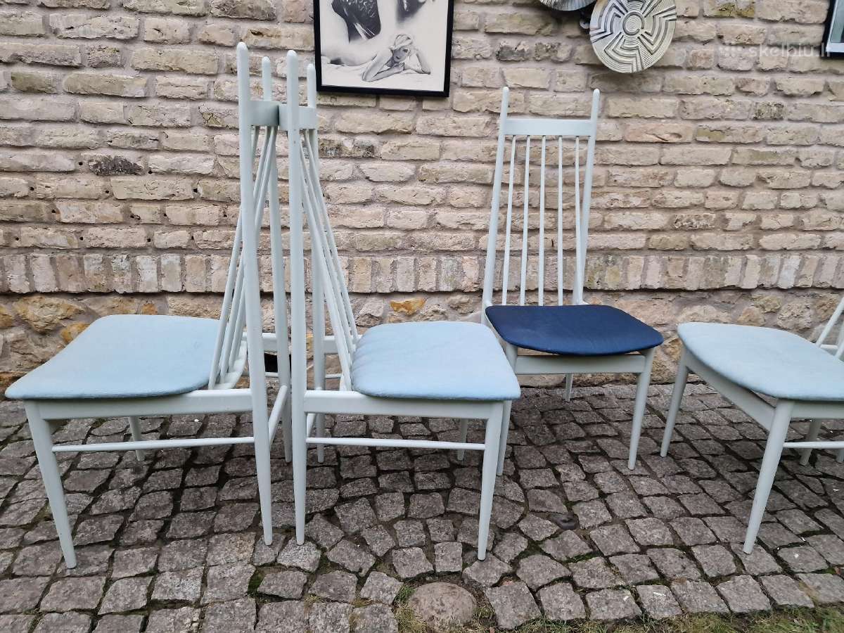 Vintažinės mid century autorinės kėdės - nuotraukos Nr. 18