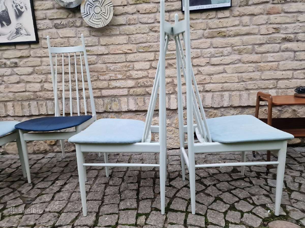 Vintažinės mid century autorinės kėdės - nuotraukos Nr. 20