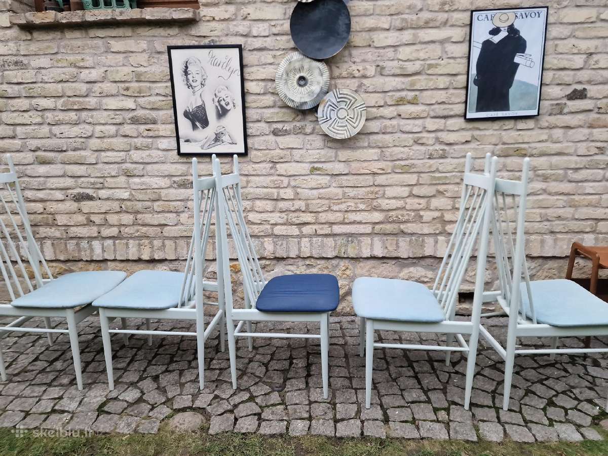 Vintažinės mid century autorinės kėdės - nuotraukos Nr. 25