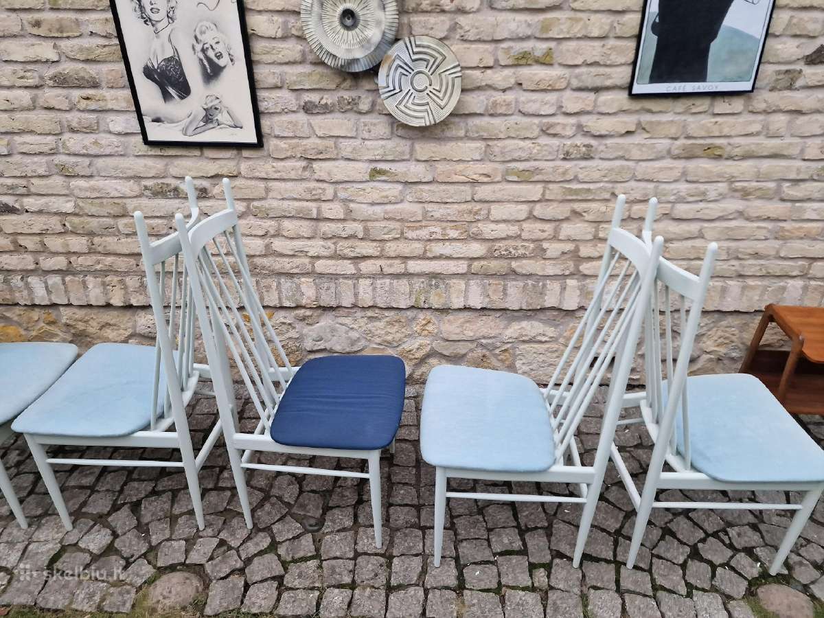 Vintažinės mid century autorinės kėdės - nuotraukos Nr. 26