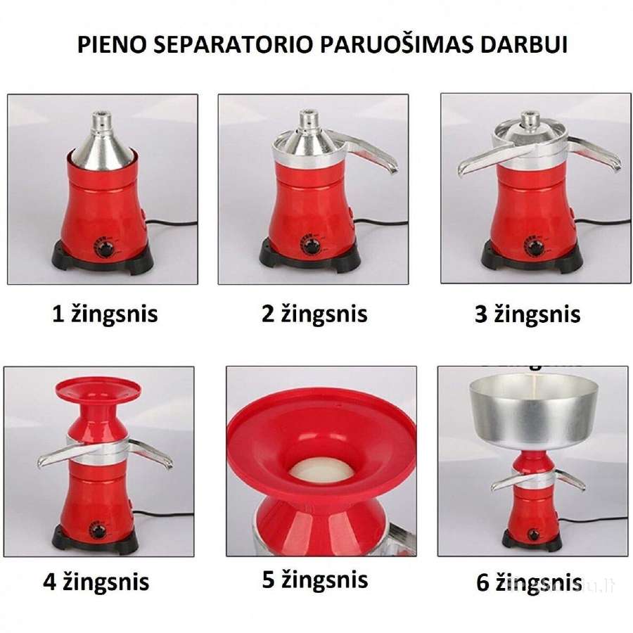 Elektrinis pieno separatorius su apsukų reguliavim - nuotraukos Nr. 2